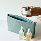 WYLYS Sage Verte Makeup Bag Soft Vegan Leather Water-resistant