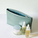 WYLYS Sage Verte Makeup Bag Soft Vegan Leather Water-resistant