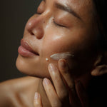 WYLYS New Day Glow When You Love Your Skin Vitamin C Bakuchiol Brightening Serum Cream Made in Korea Text on Face