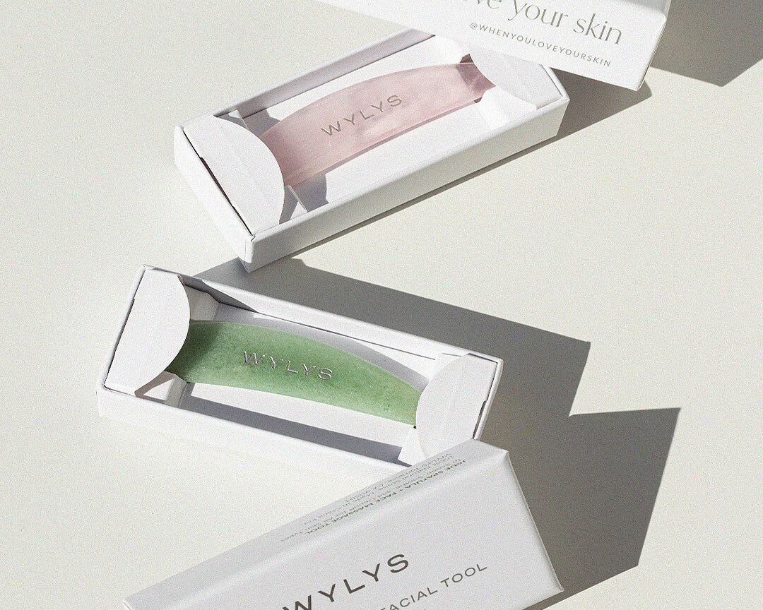Wylys Rose Quartz and Jade Spatulas in Boxes When You Love Your Skin