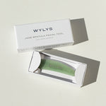 WYLYS Jade & Rose Quartz Spatula Facial Tool Facial Tool to Scoop, Soothe, and Depuff 100% Natural Stone