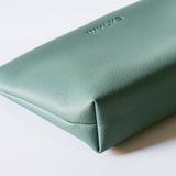 WYLYS Sage Verte Makeup Bag Soft Vegan Leather Water-resistant 