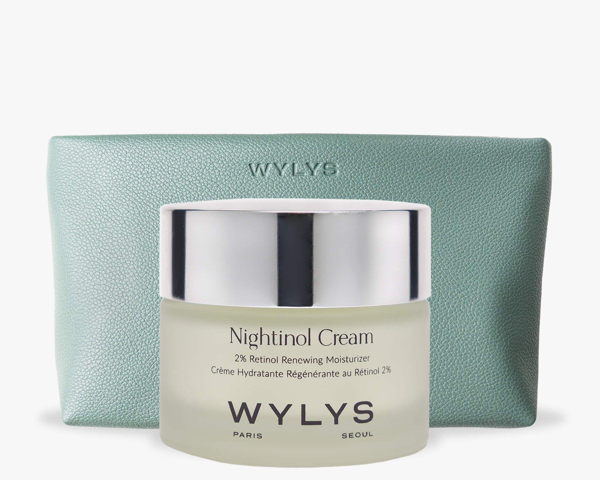 WYLYS Retinol Nightinol Cream & Sage Verte Makeup Bag Combo