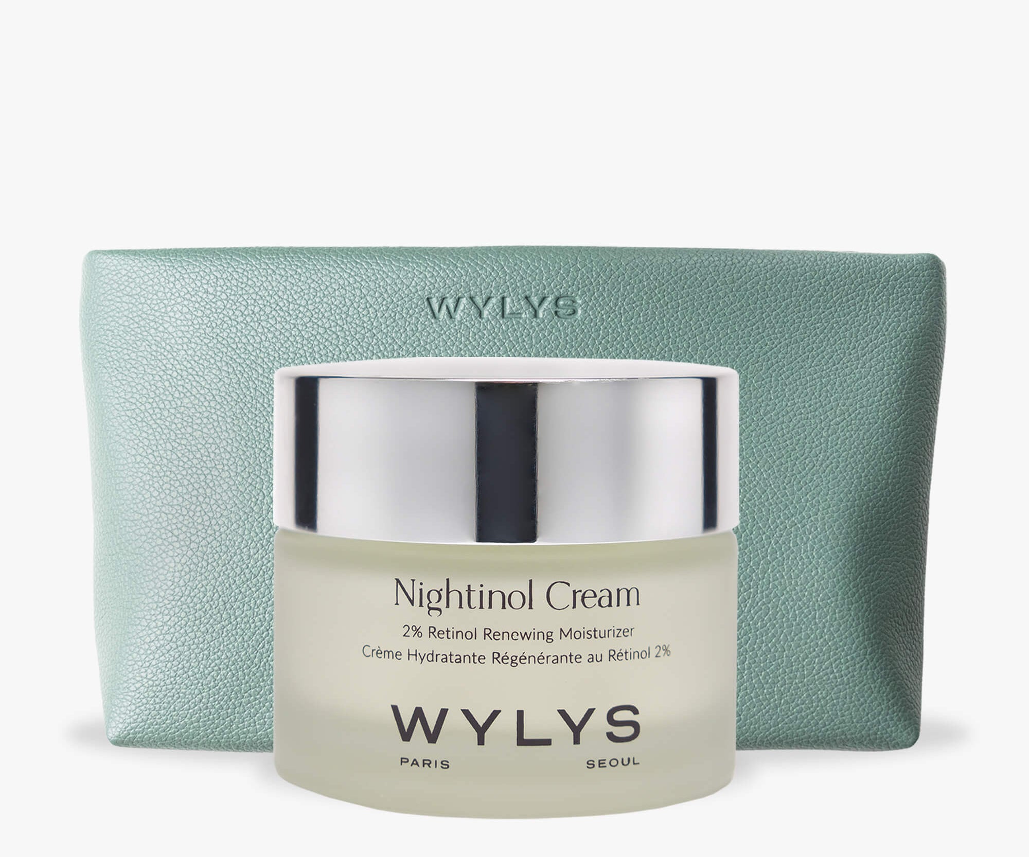 WYLYS Retinol Nightinol Cream & Sage Verte Makeup Bag Combo