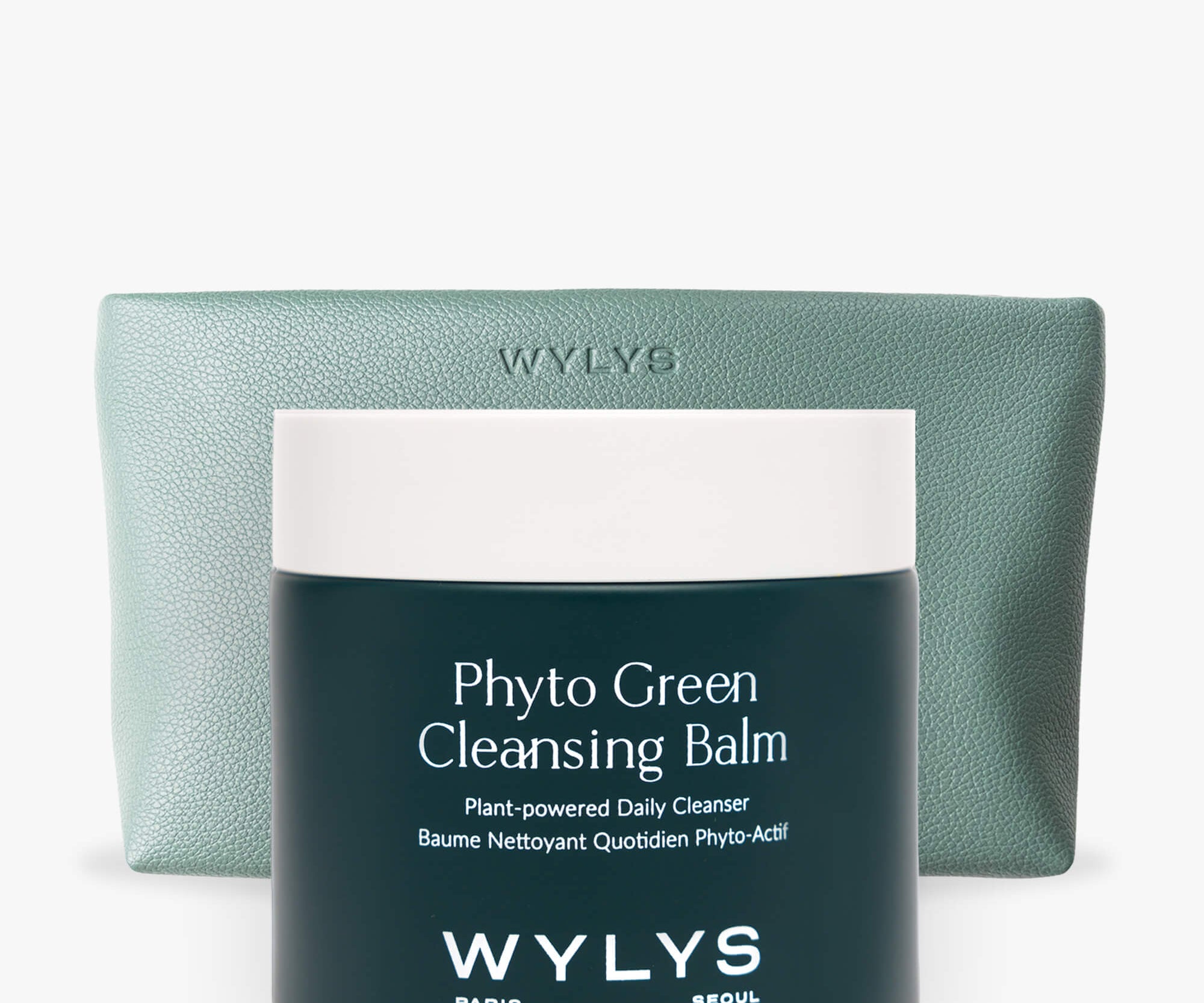 WYLYS Phyto Green Cleansing Balm & Sage Verte Makeup Bag